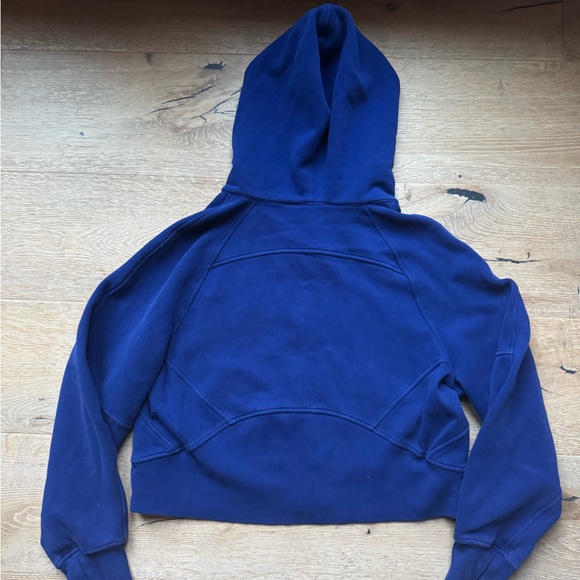 🔥🔥Lululemon Oversized Scuba full zip Hoodie Sz XS\ S blue price firm! - Picture 3 of 7